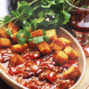 Chili with Crispy Paprika Croutons